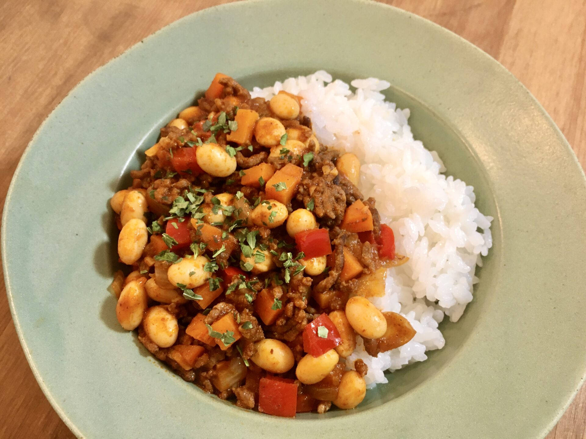 Chili Con Carne Rice Dressing Background