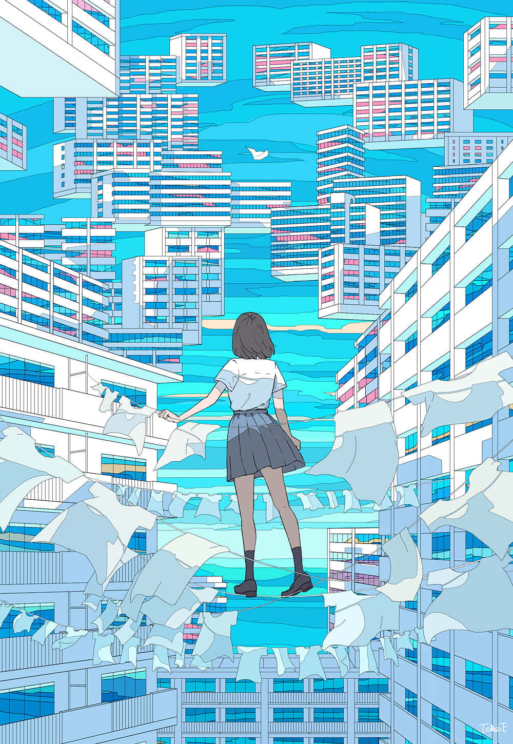 'chill Out And Enjoy Your Anime With Your Phone' Background