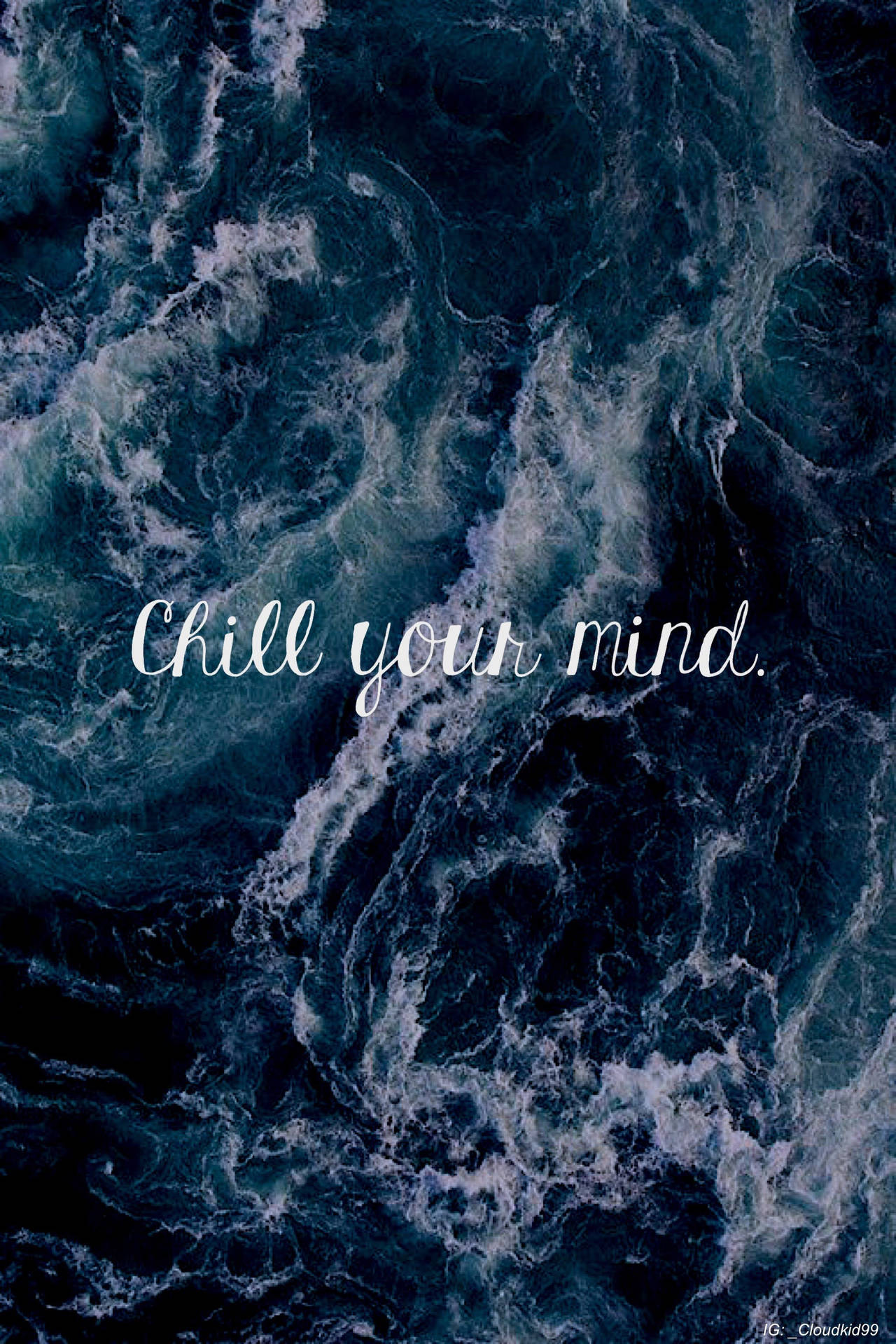 Chill Your Mind Waves Background