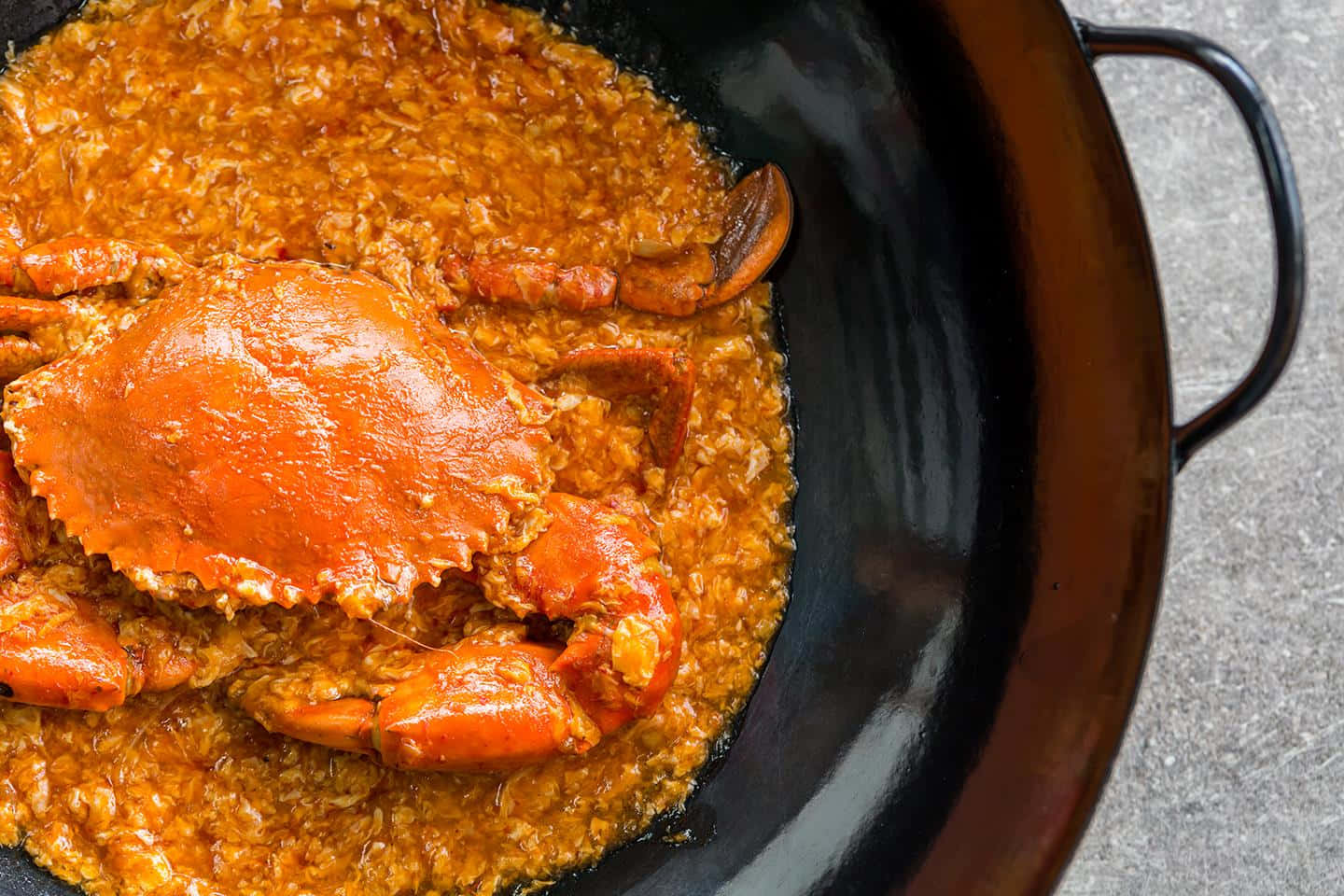 Chilli Crab With Fat Background