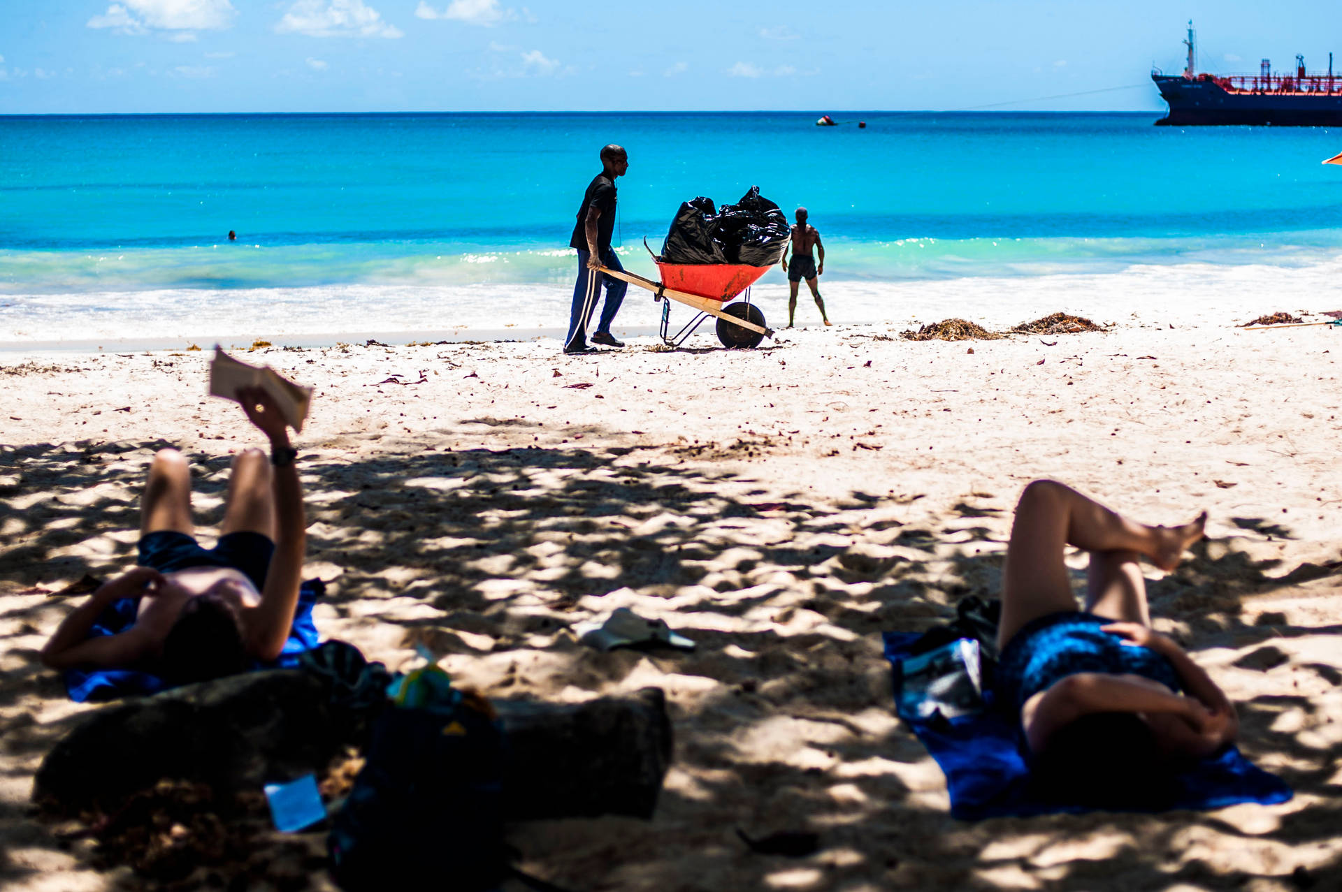 Chilling At Barbados Background