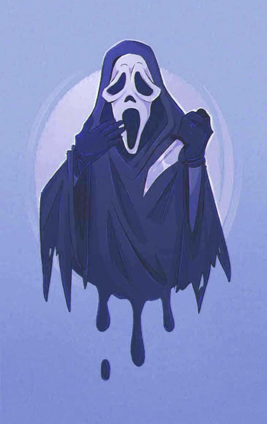 Chilling Ghostface Aesthetic Wallpaper Background