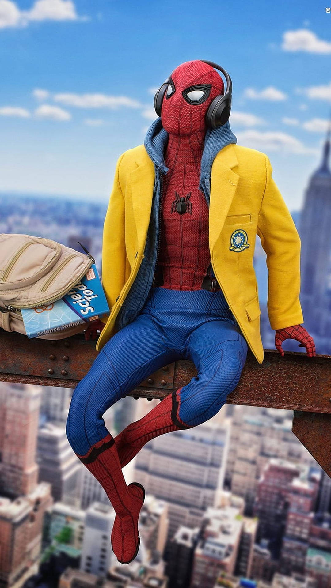 Chilling Spider Man In 4k Background