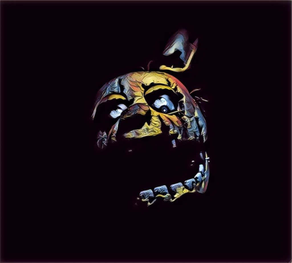 Chilling Springtrap On The Hunt In The Darkness Background