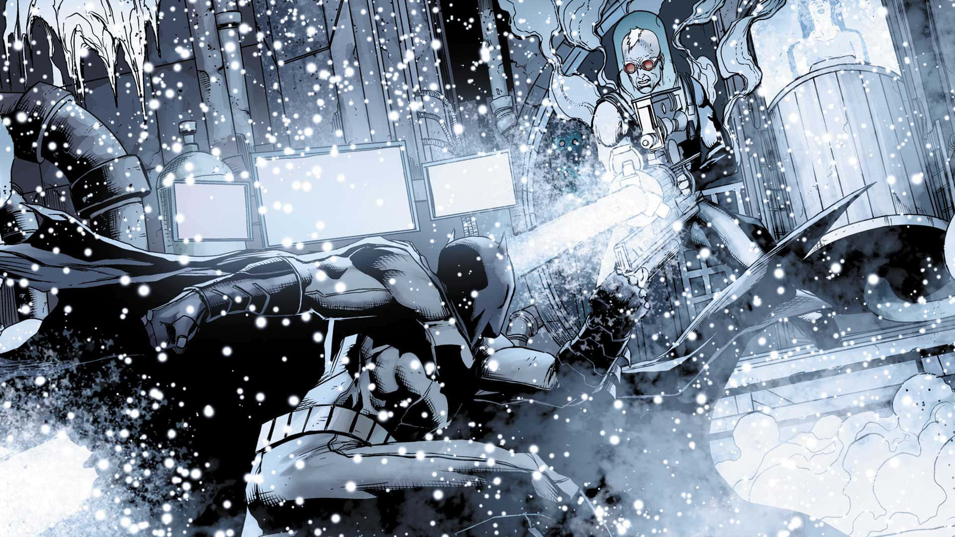 Chilling With Mr. Freeze - Experience The Icy Stare Of Gotham's Coldest Villain Background