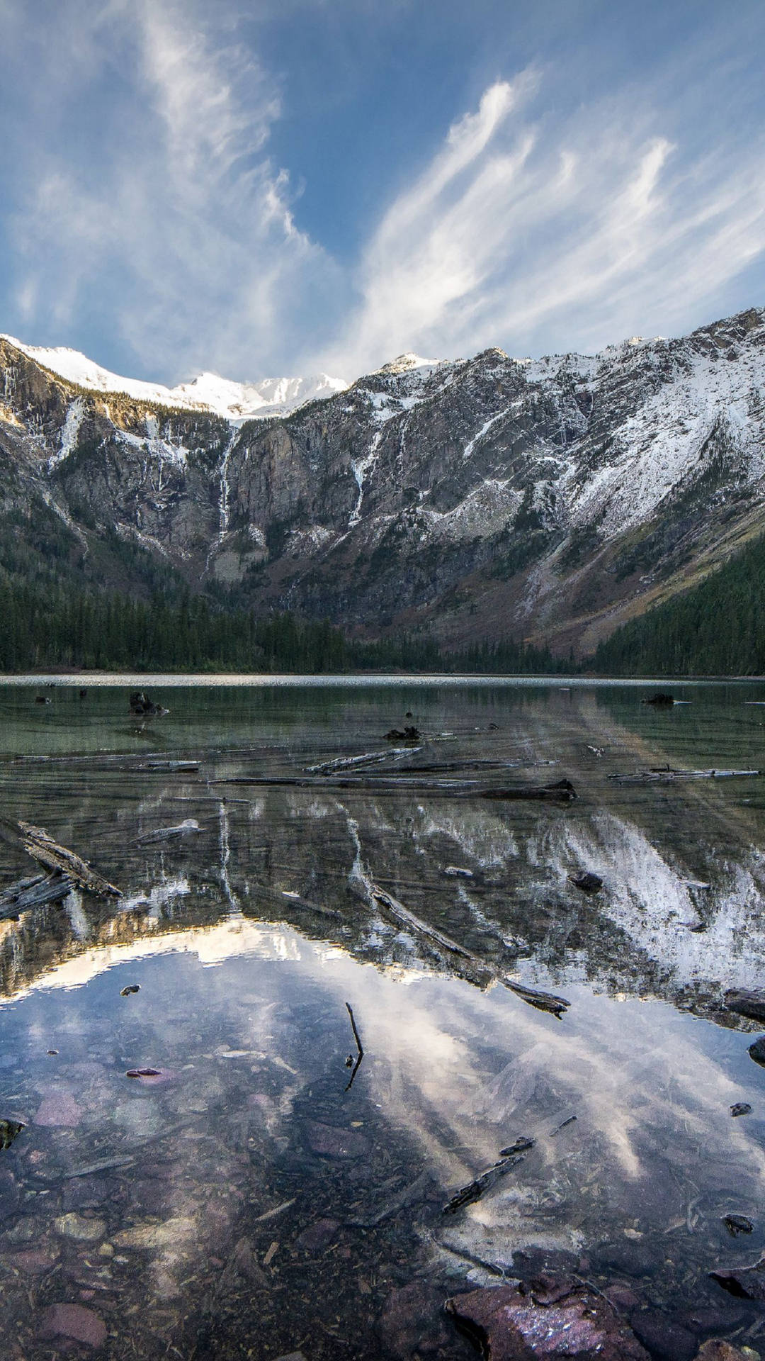 Chilly Glacier National Park Background