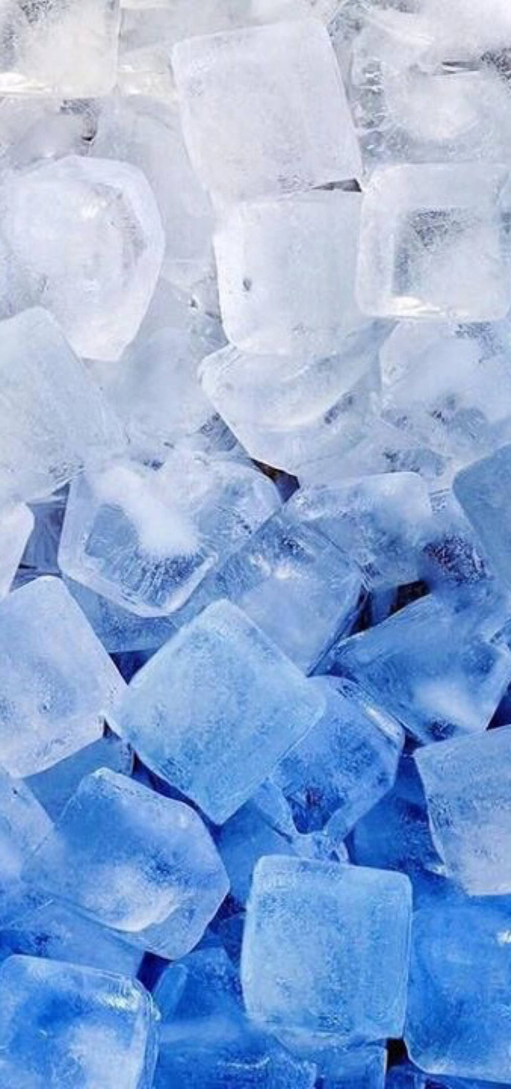 Chilly Ice Cubes Blue Aesthetic Tumblr Background