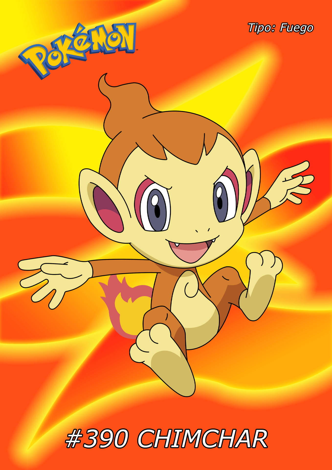 Chimchar Fire-type Pokemon Card