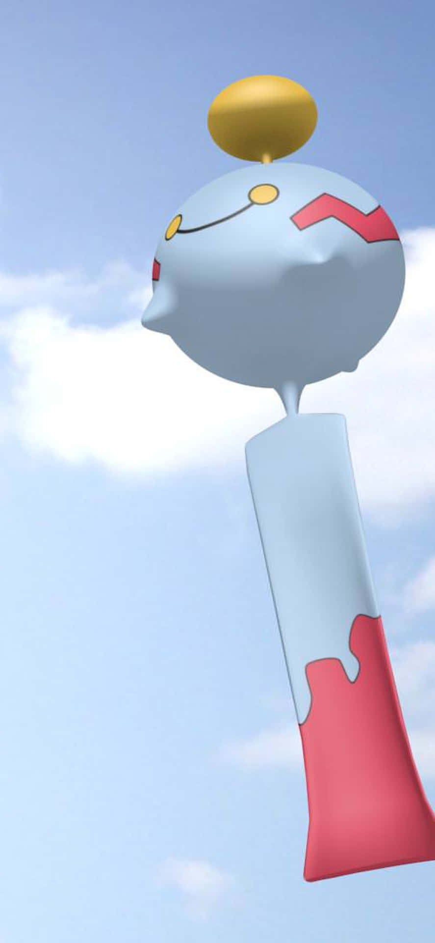 Chimecho In A Perfectly Blue Sky Background