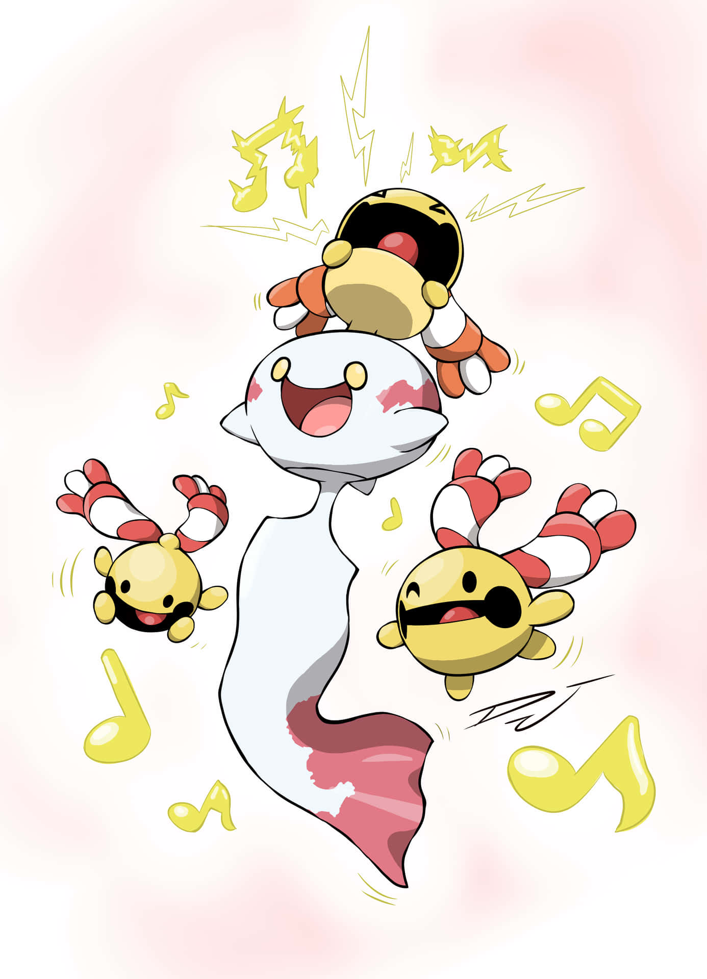 Chimecho Peacefully Listening To Music Background