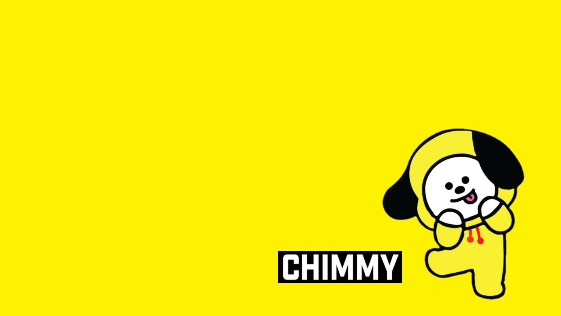 Chimmy Bt21 Character In Yellow Background