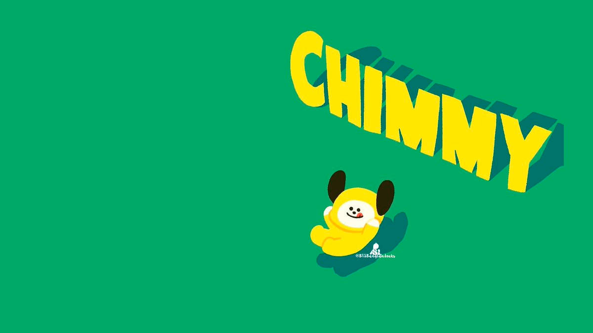 Chimmy Bt21 Green Background