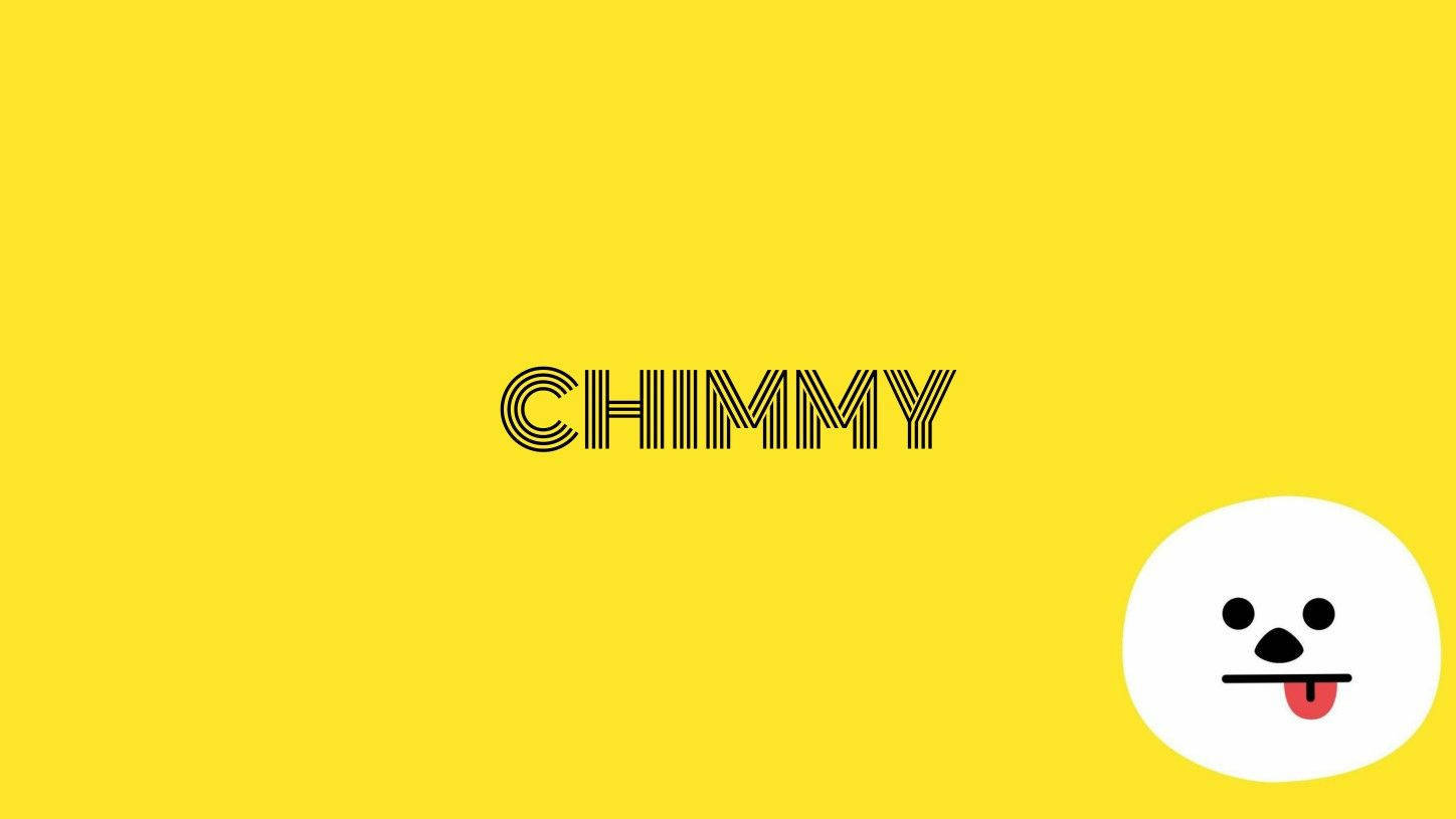 Chimmy Bt21 Name In Yellow Background