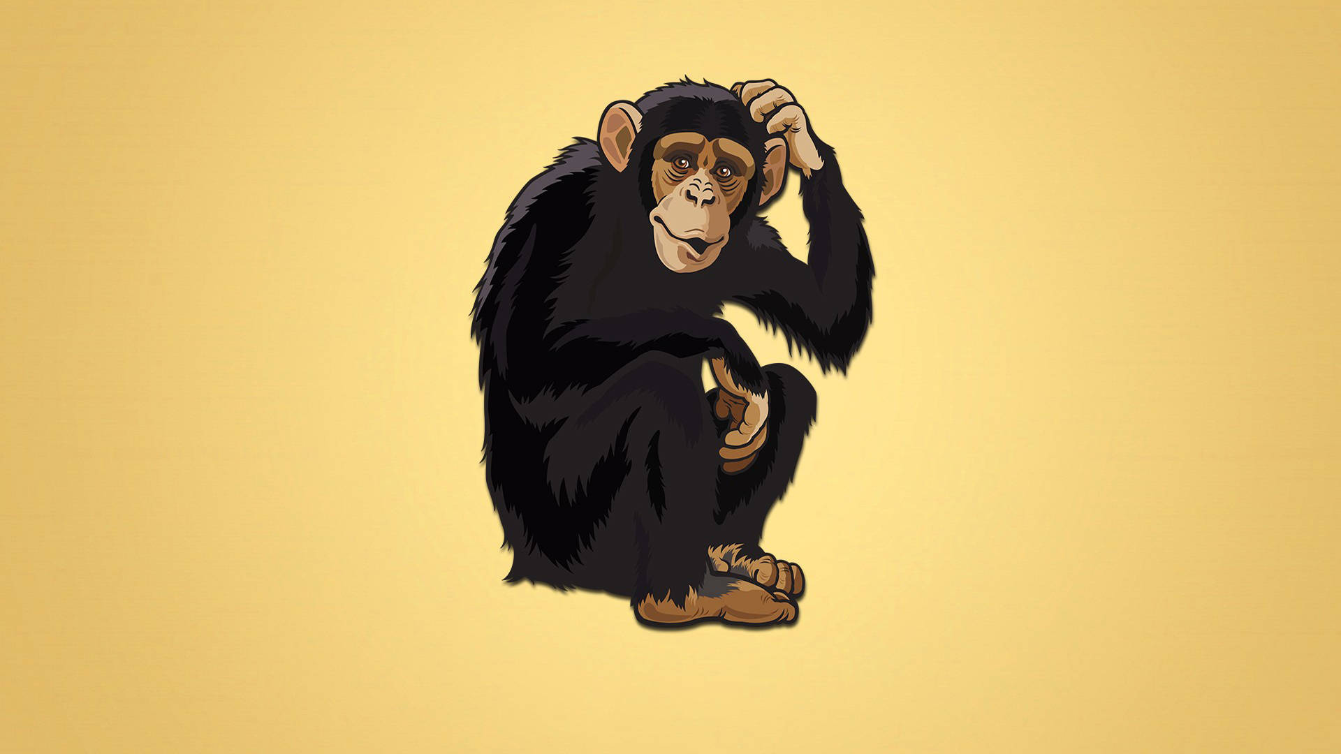 Chimpanzee Cartoon Background Background