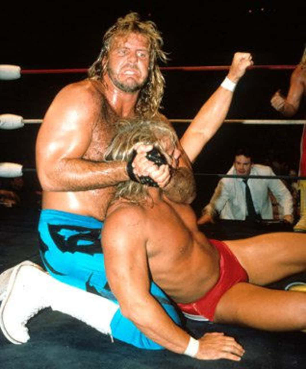 Chin Lock Of Michael Hayes Background