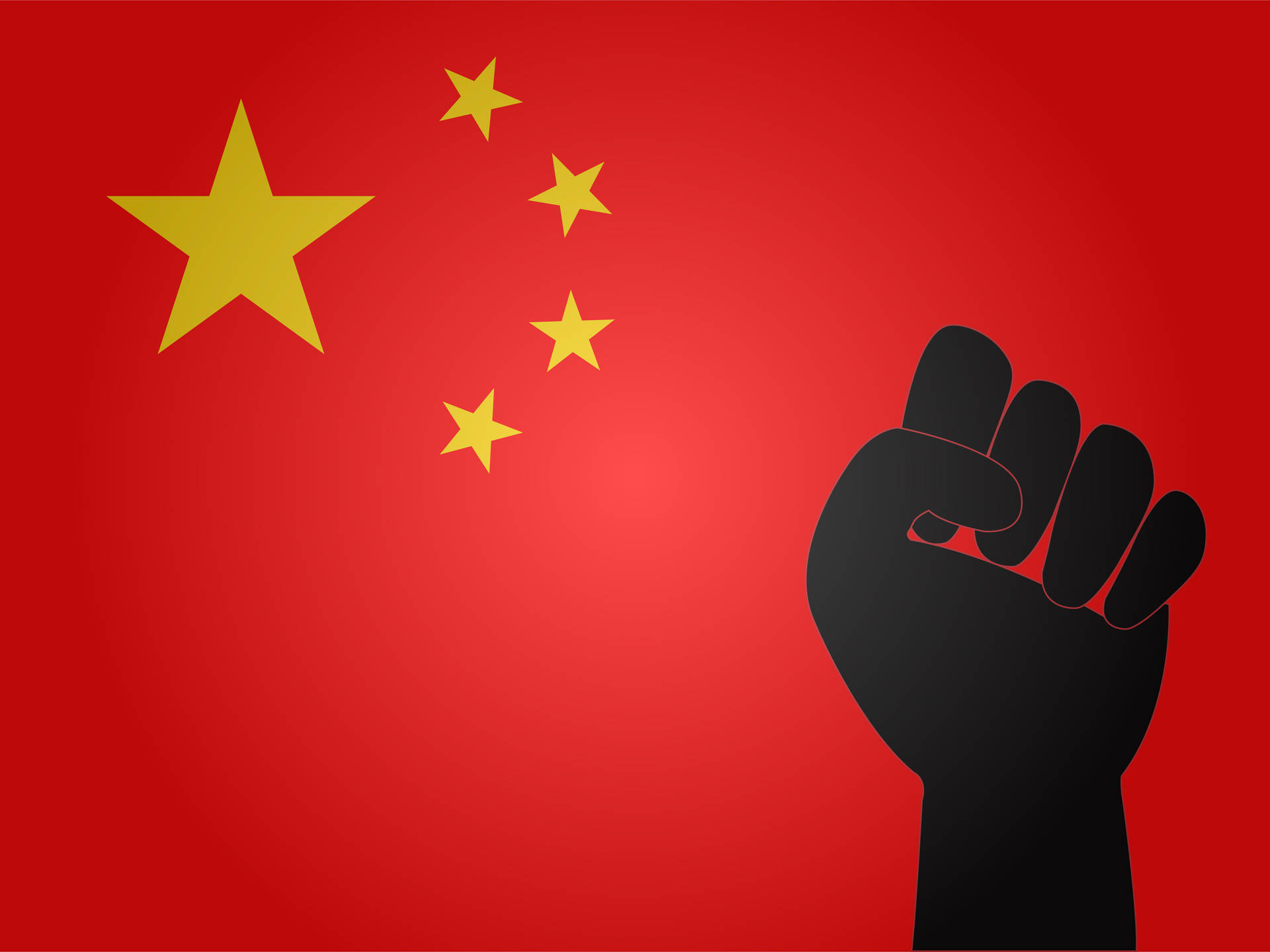 China Flag Fist