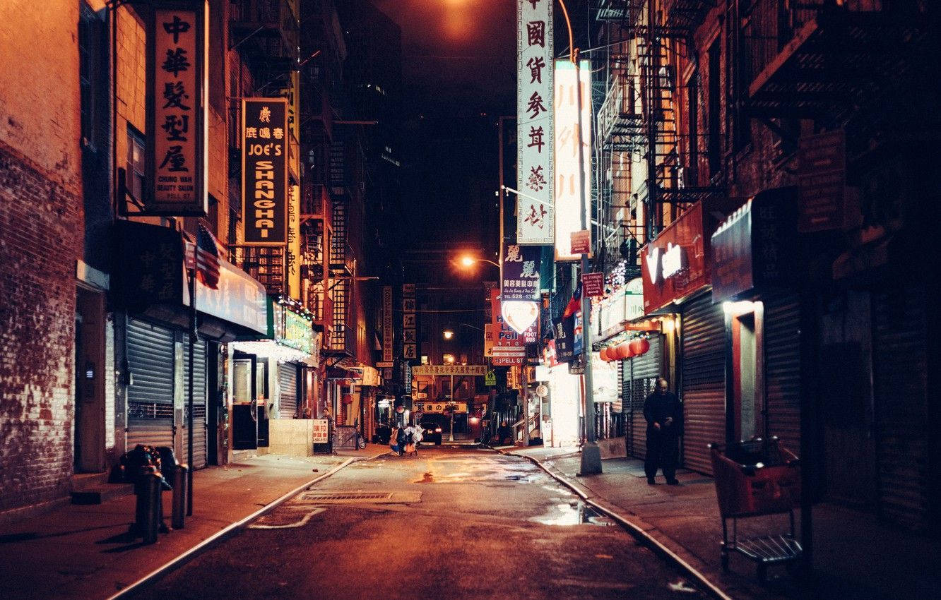 Chinatown Cinematic Photography Background