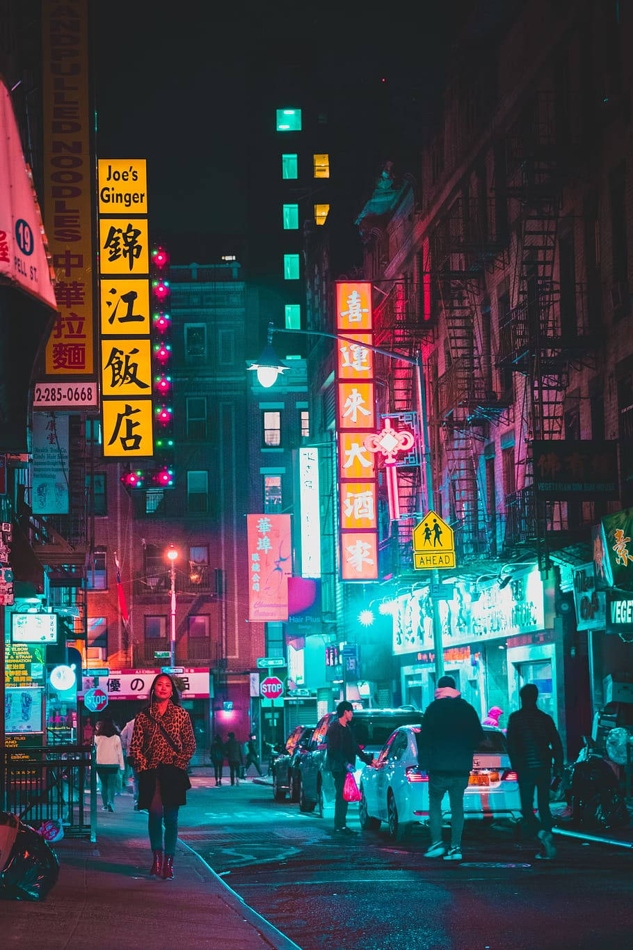 Chinatown Street Lights Background