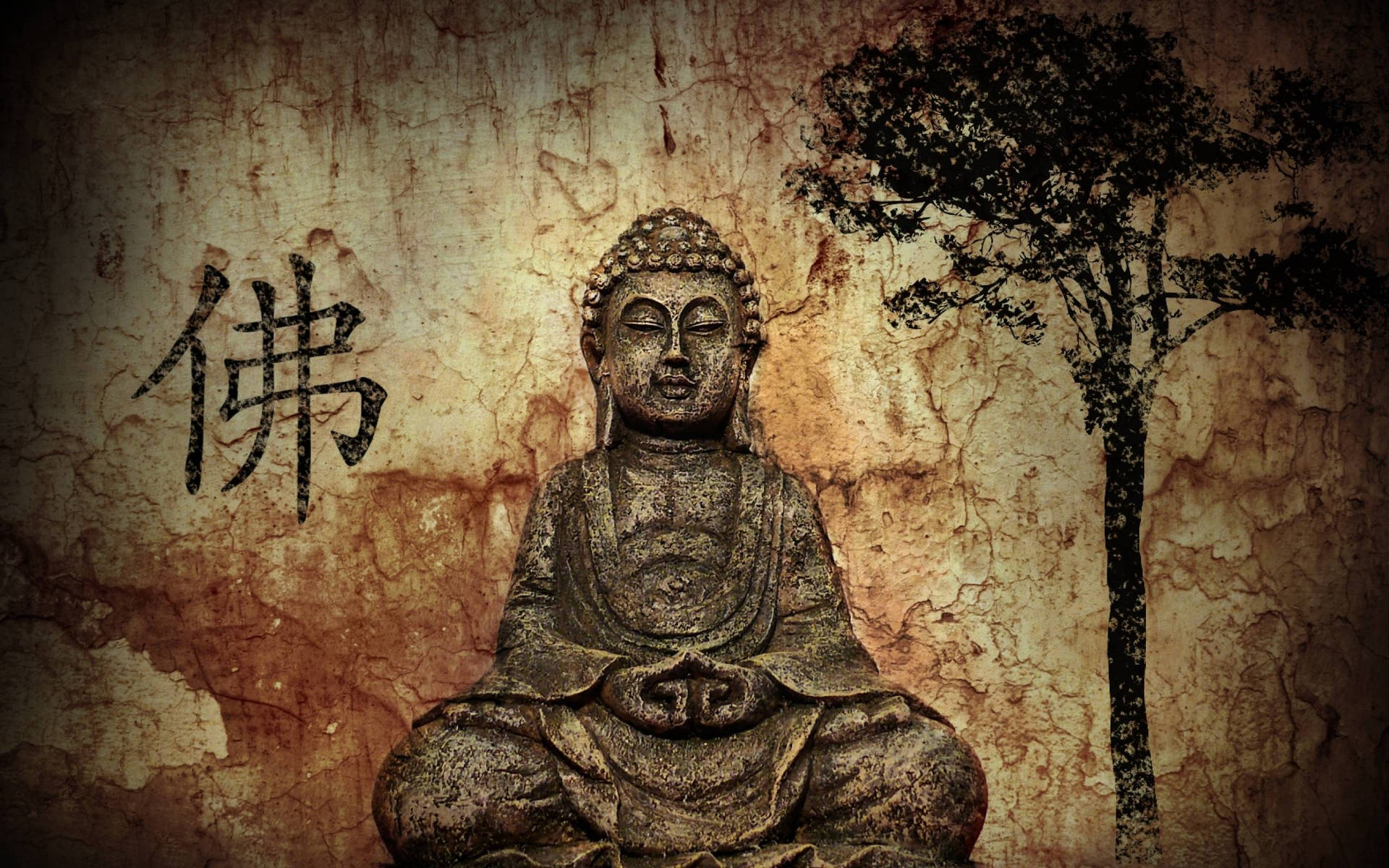 Chinese Buddha Artwork Background