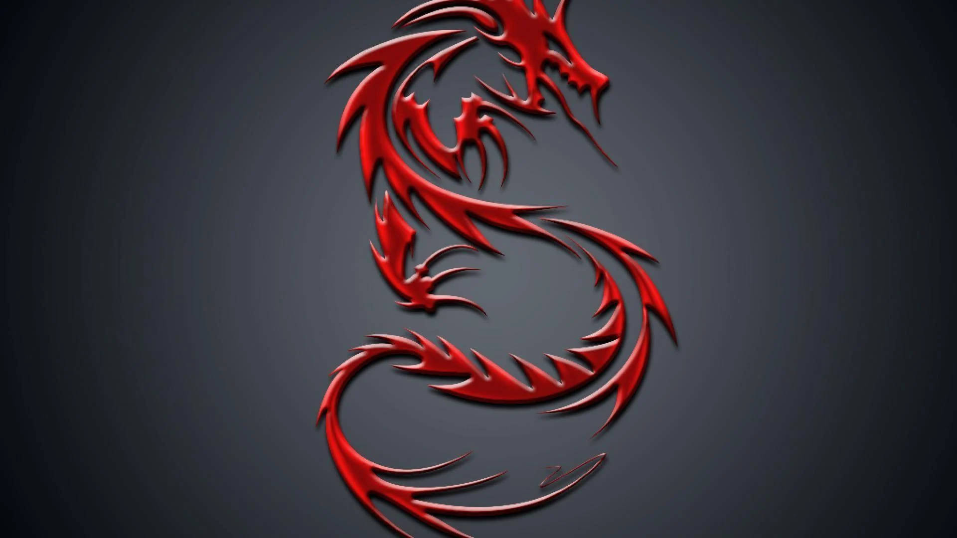 Chinese Gray Red Dragon Background