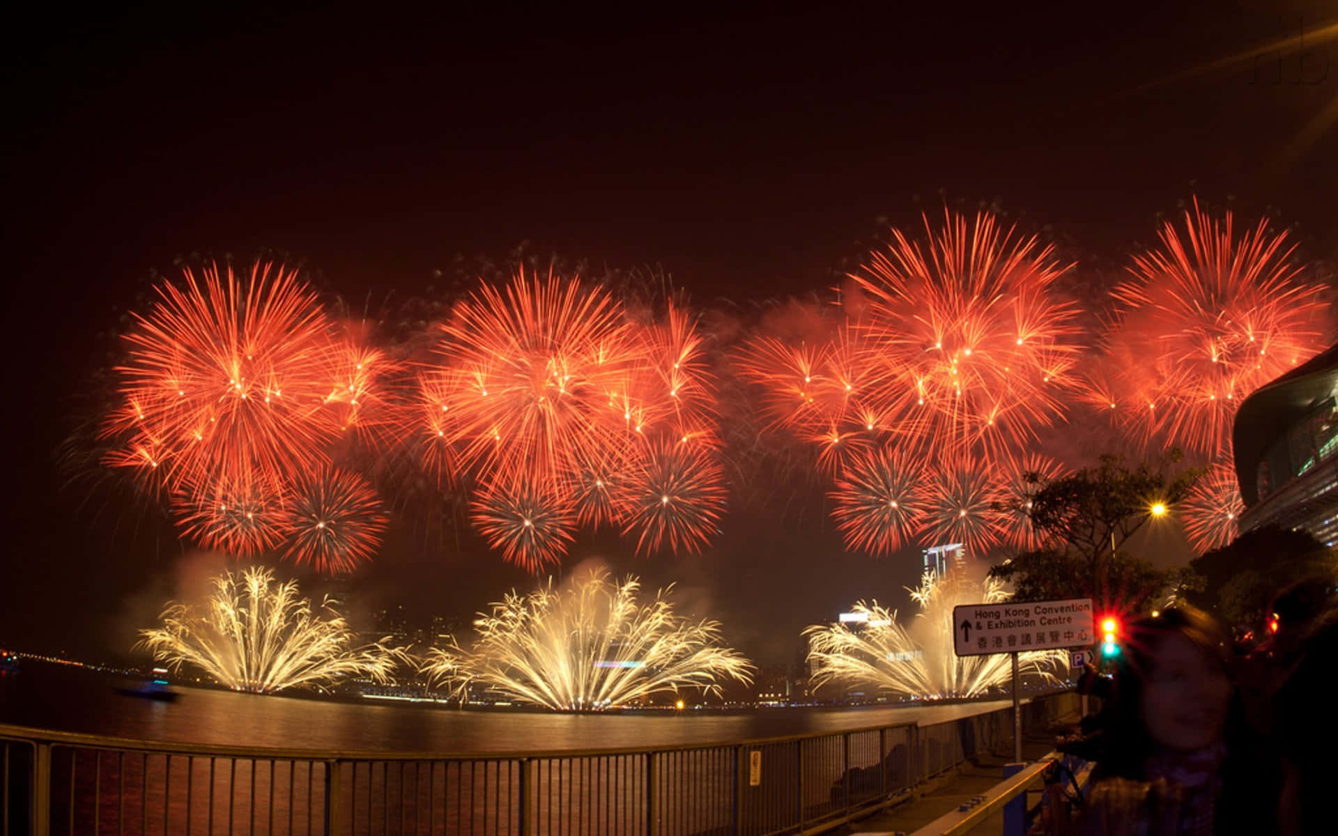 Chinese New Year 2022 Fireworks China Background