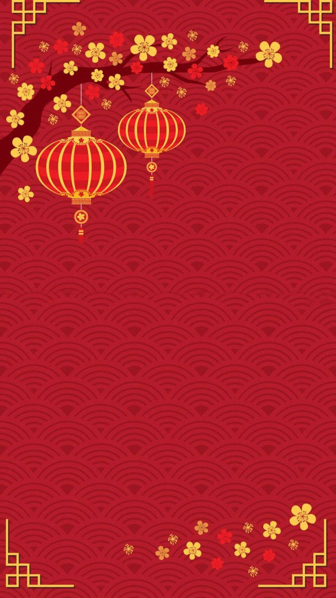 Chinese New Year Lanterns Background