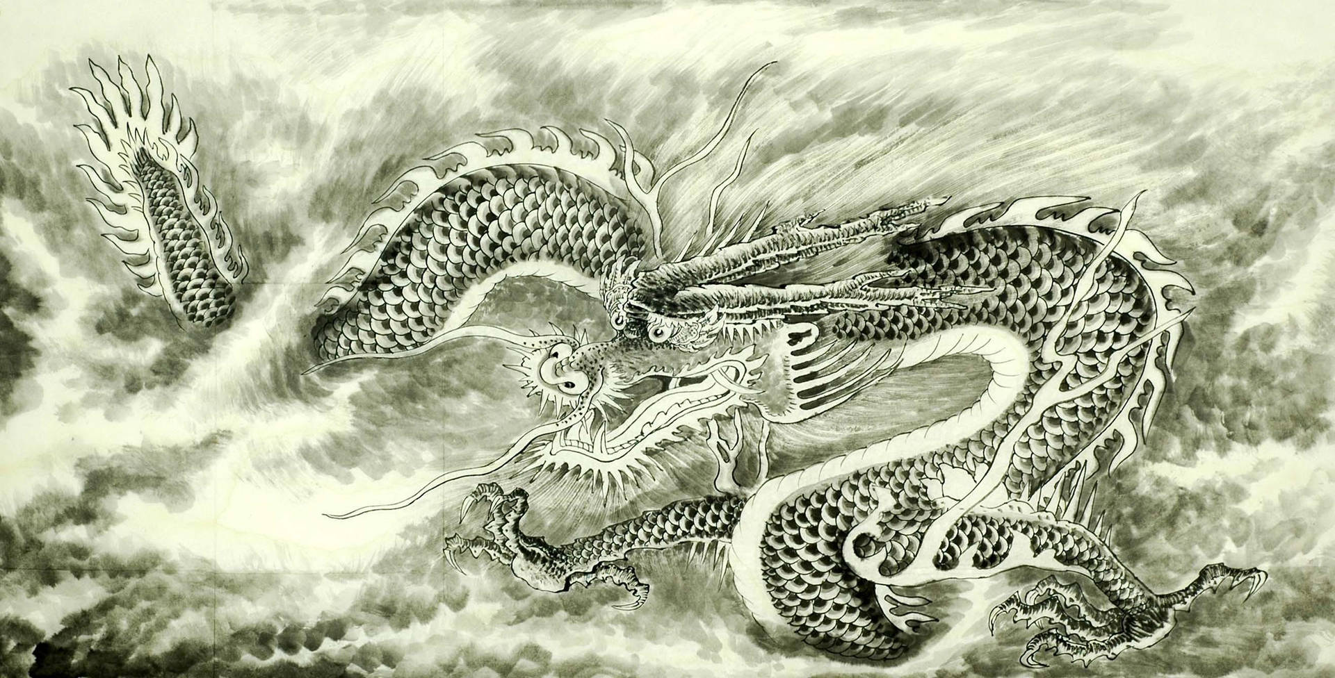 Chinese Painting Eastern Dragon
