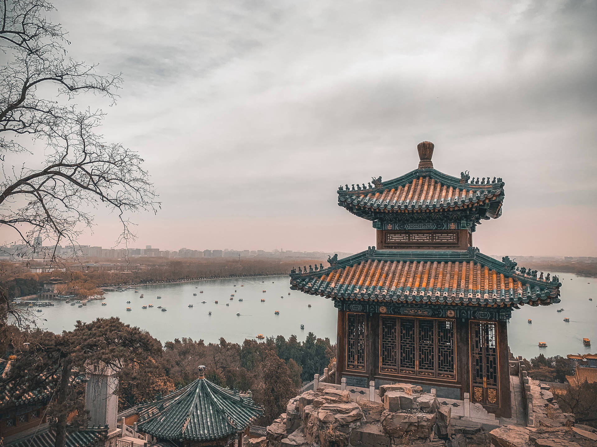 Chinese Temple Photography Background