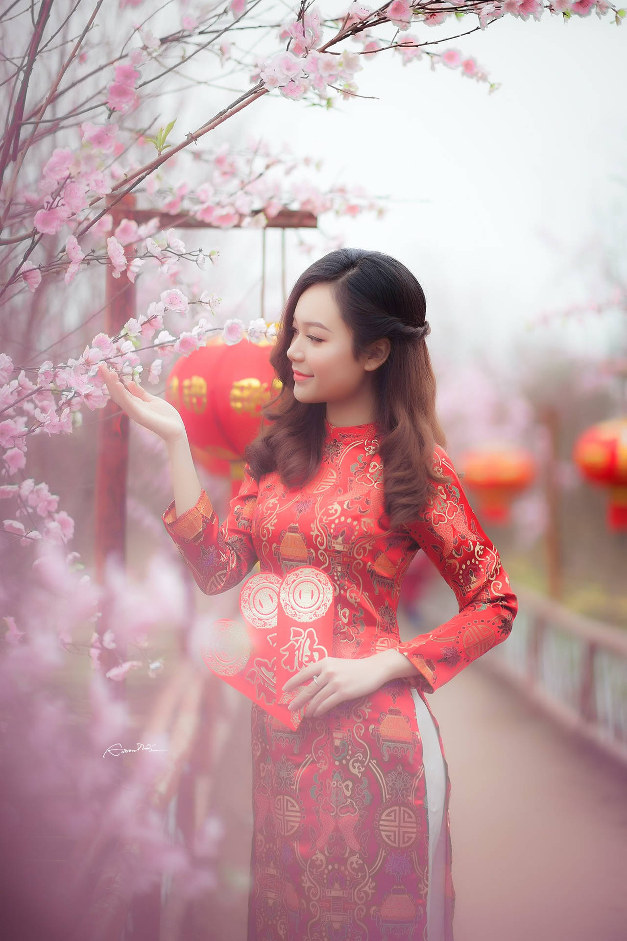 Chinese Woman In Qipao