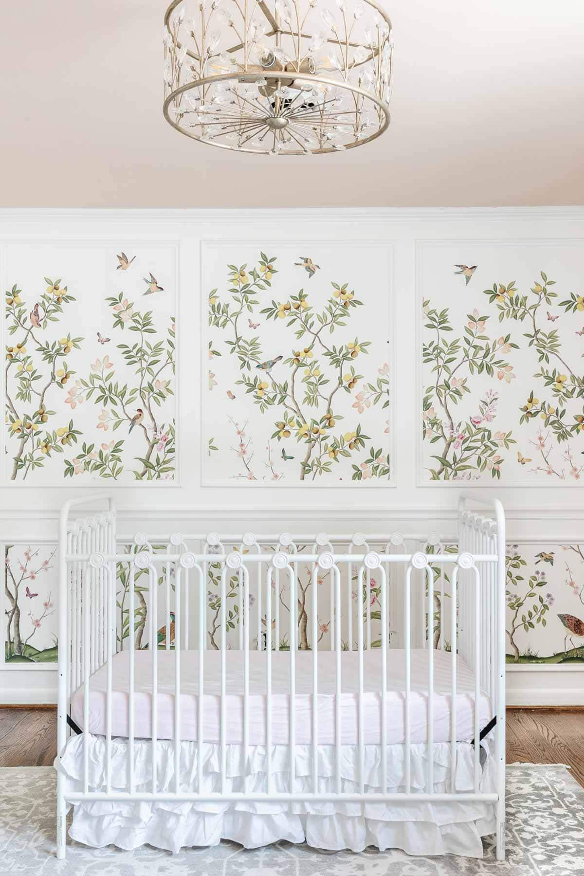 Chinoiserie Baby Room Background