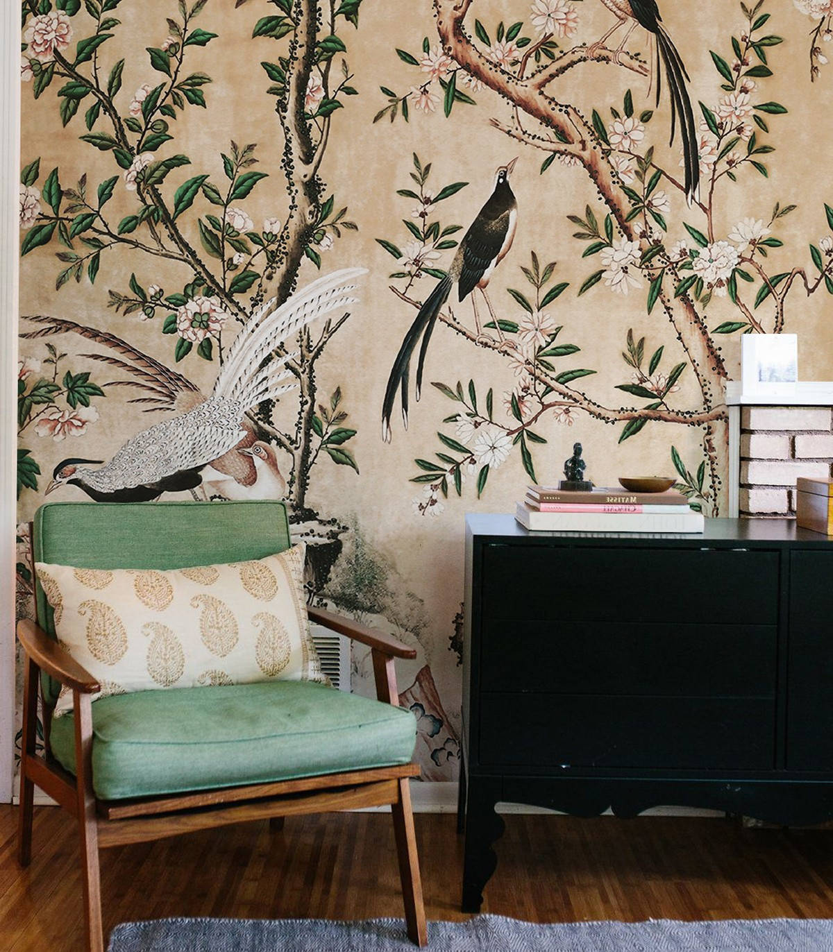 Chinoiserie Reading Room Background