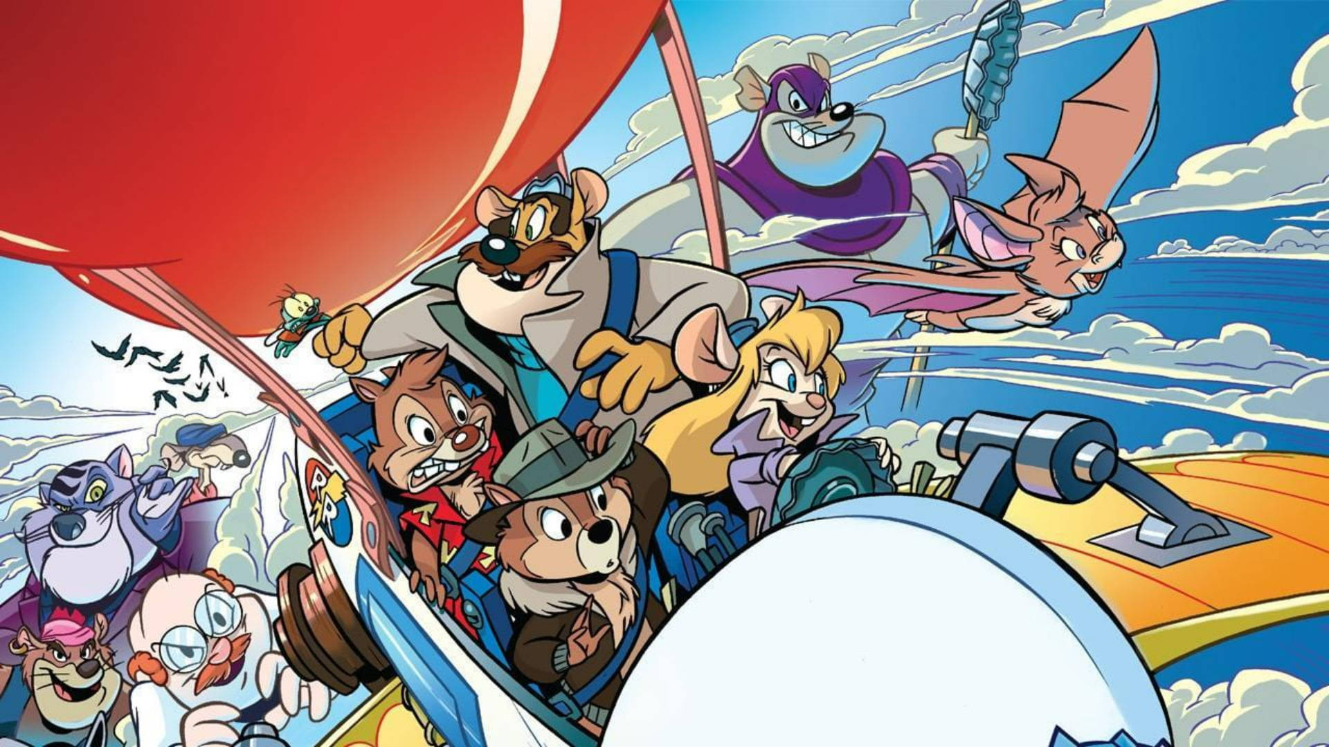 Chip N Dale Rescue Rangers On A Plane