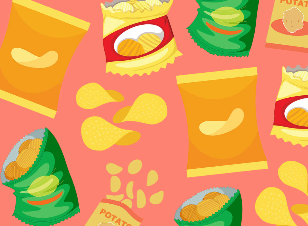 Chips Potato Snacks Vector Artwork