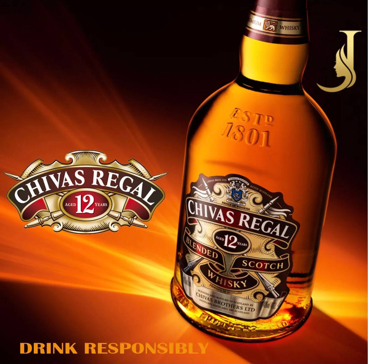 Chivas Regal Whisky Poster Background