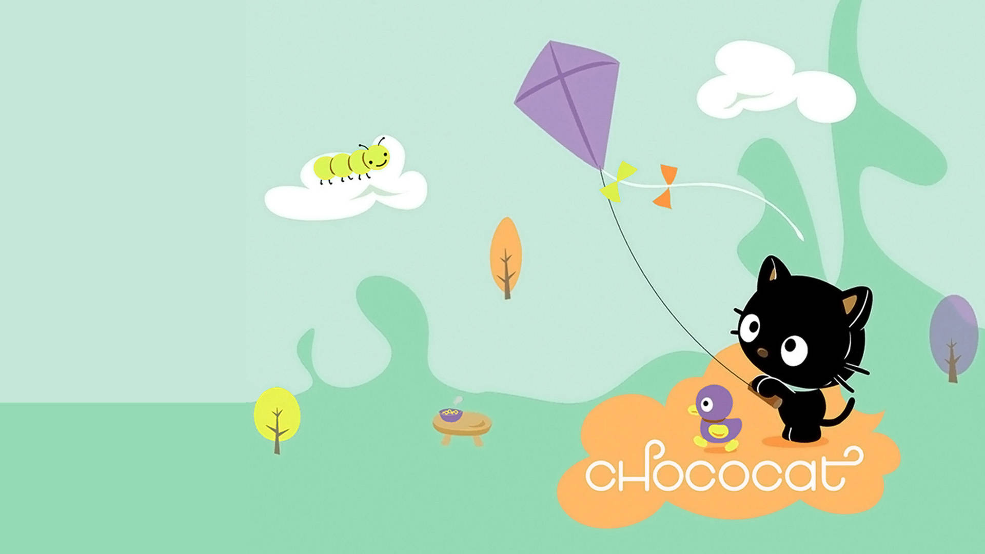 Chococat Purple Kite