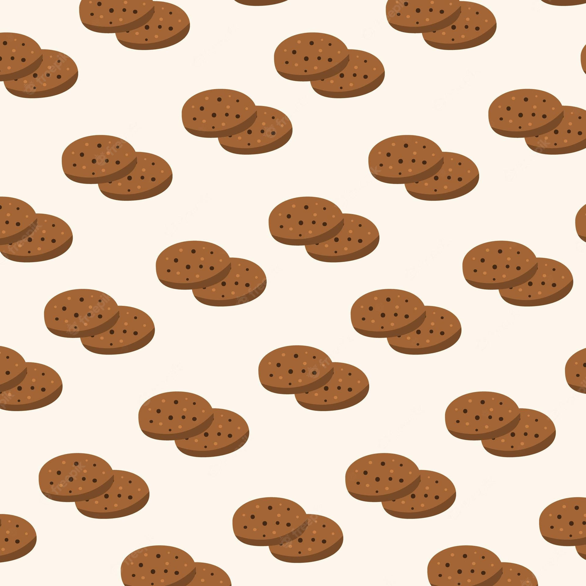 Chocolate Cartoon Cookie Pairs Background