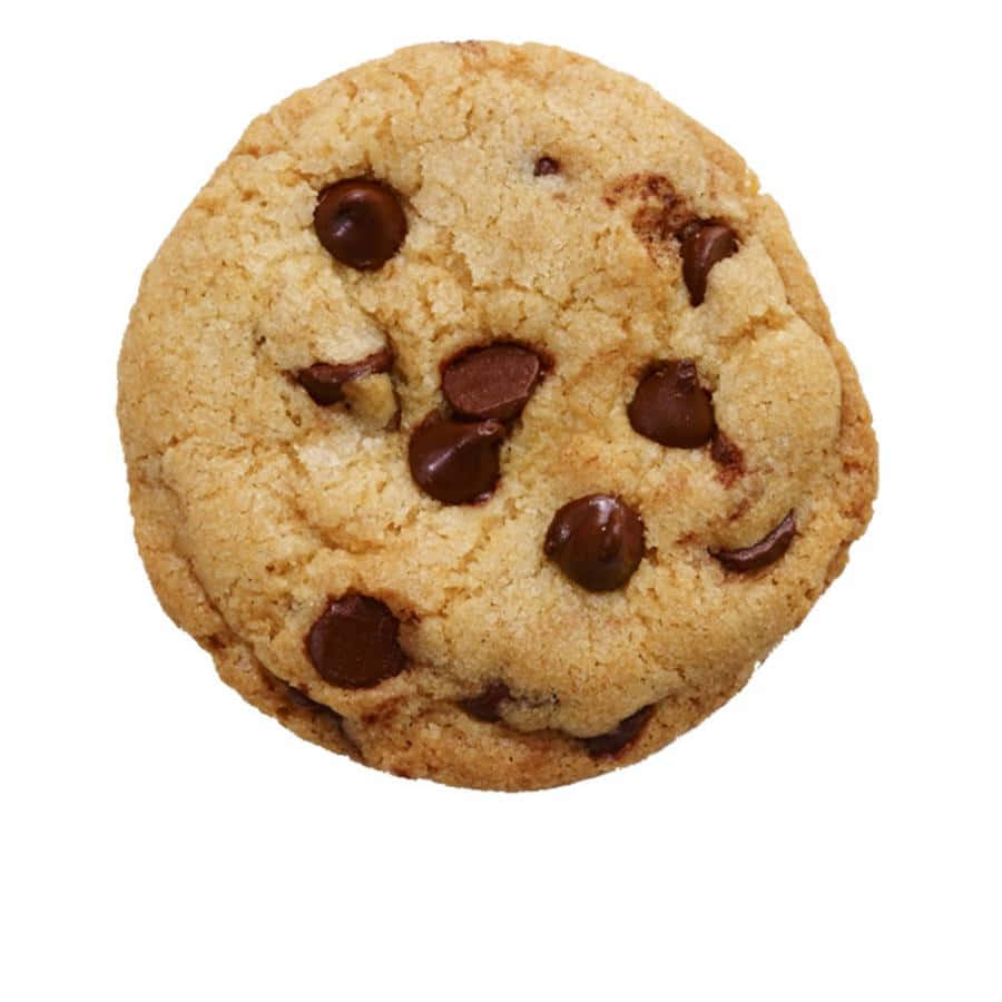 Chocolate Chip Cookie Top View Background