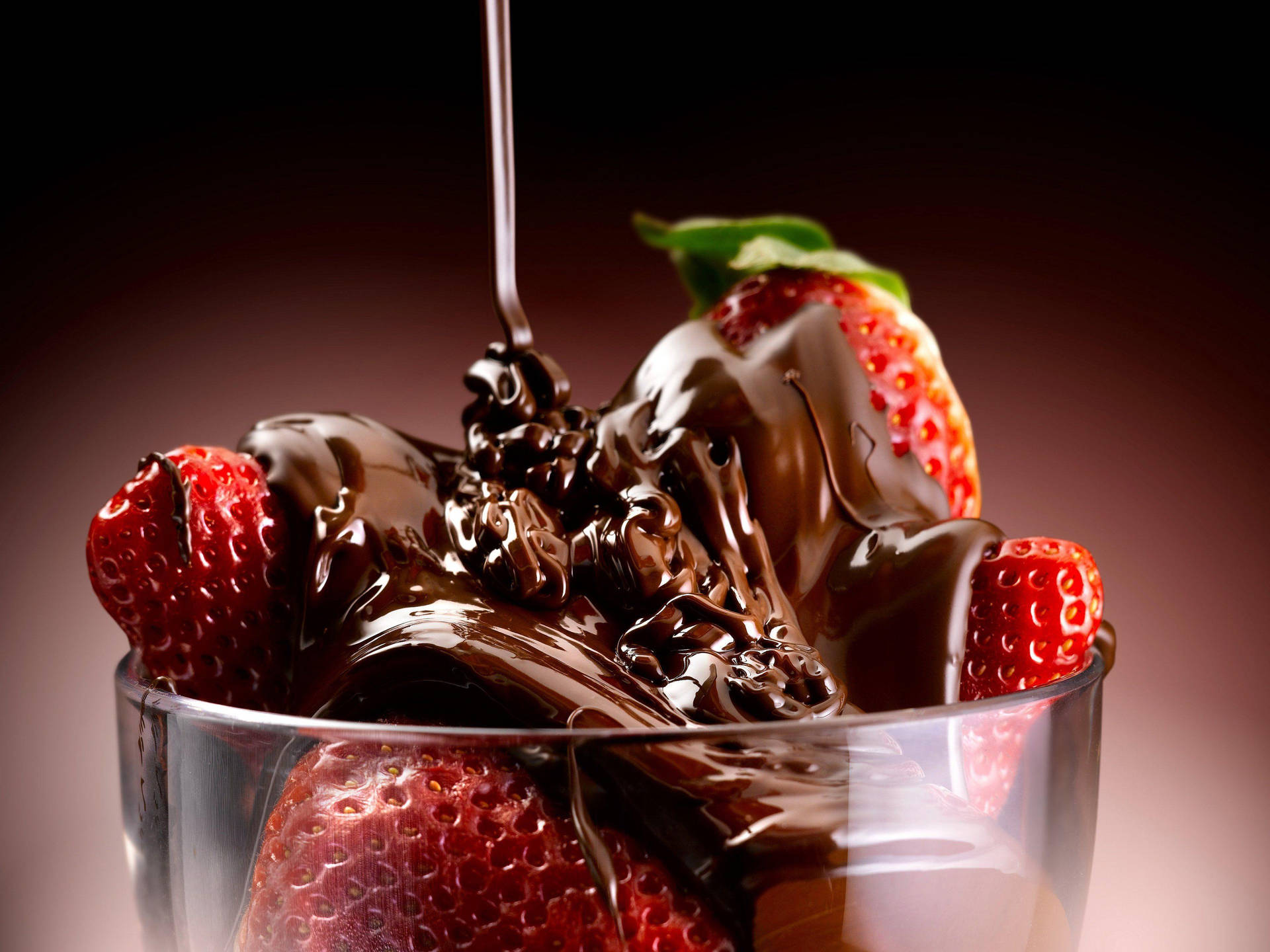 Chocolate-covered Strawberry Desserts Background