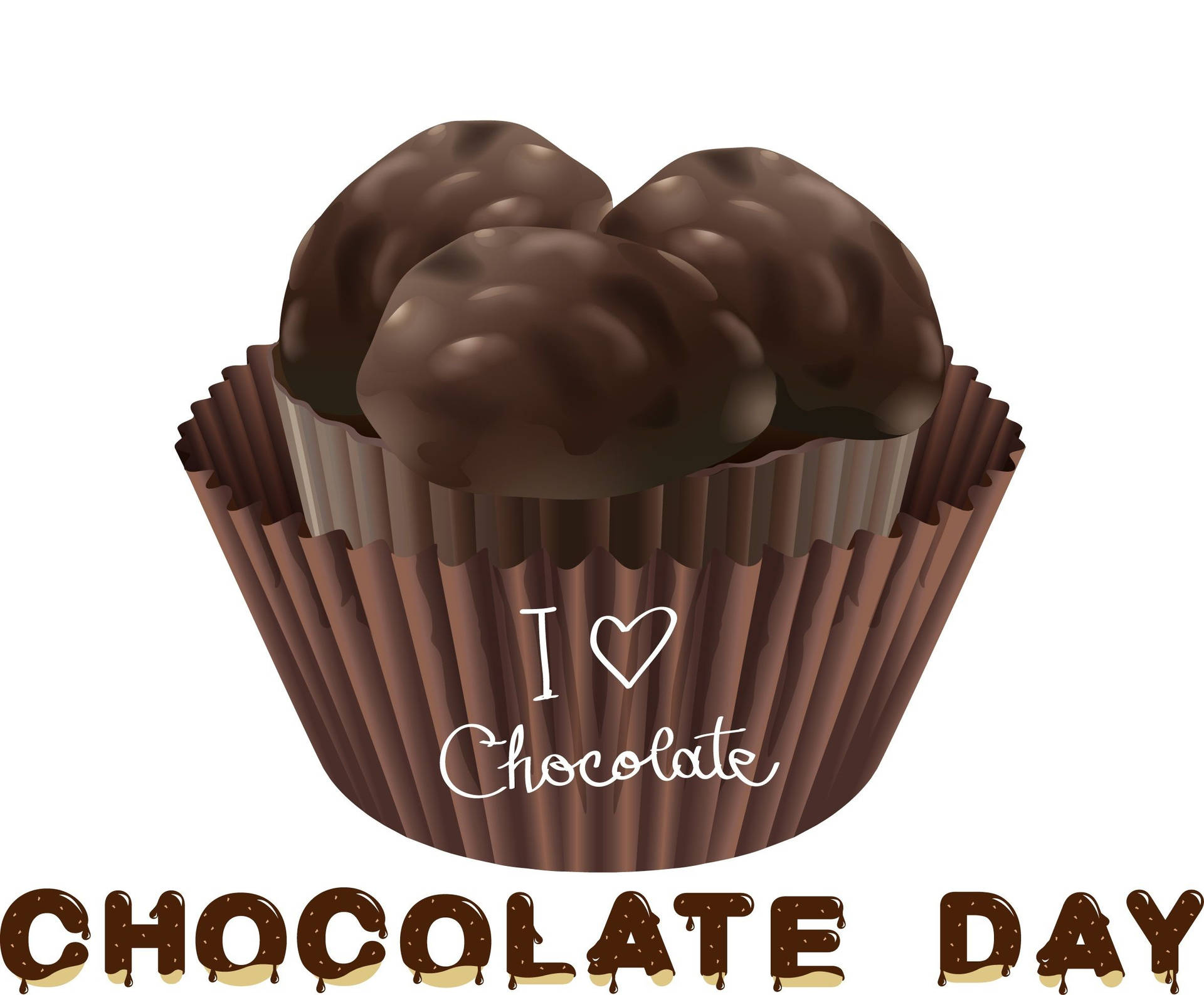 Chocolate Day Cupcake Liner Background