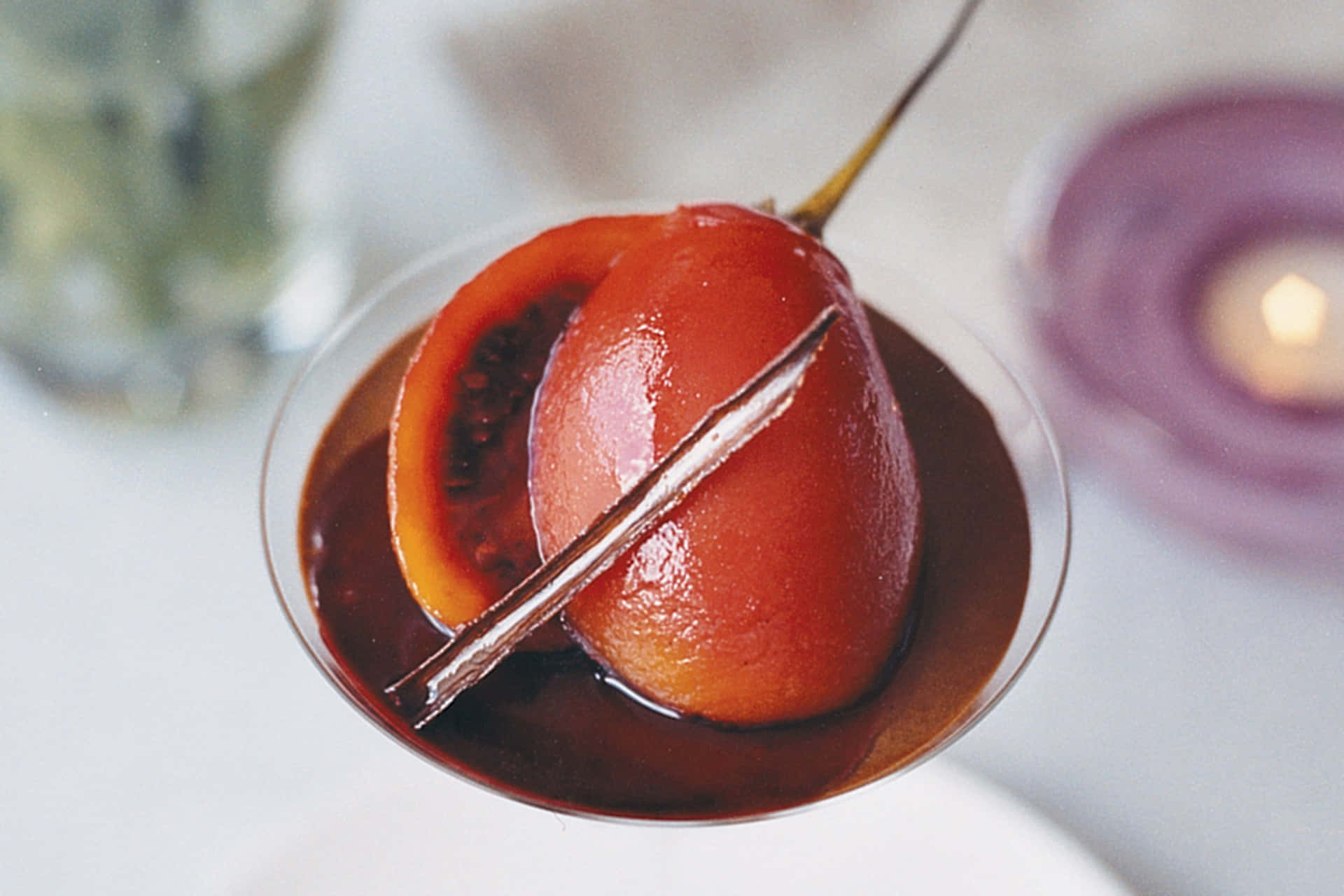Chocolate Truffle Mousse With Spiced Tamarillo