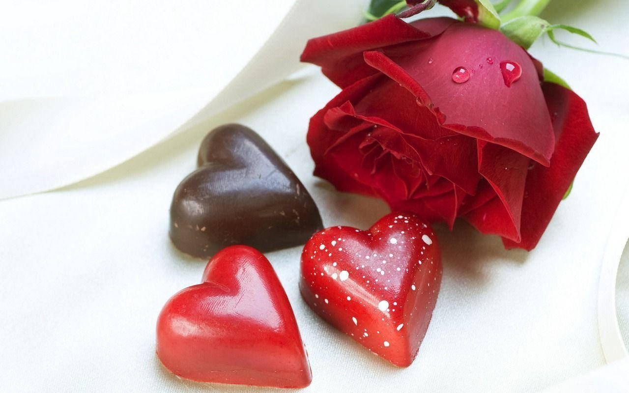 Chocolates And Rose Flower
