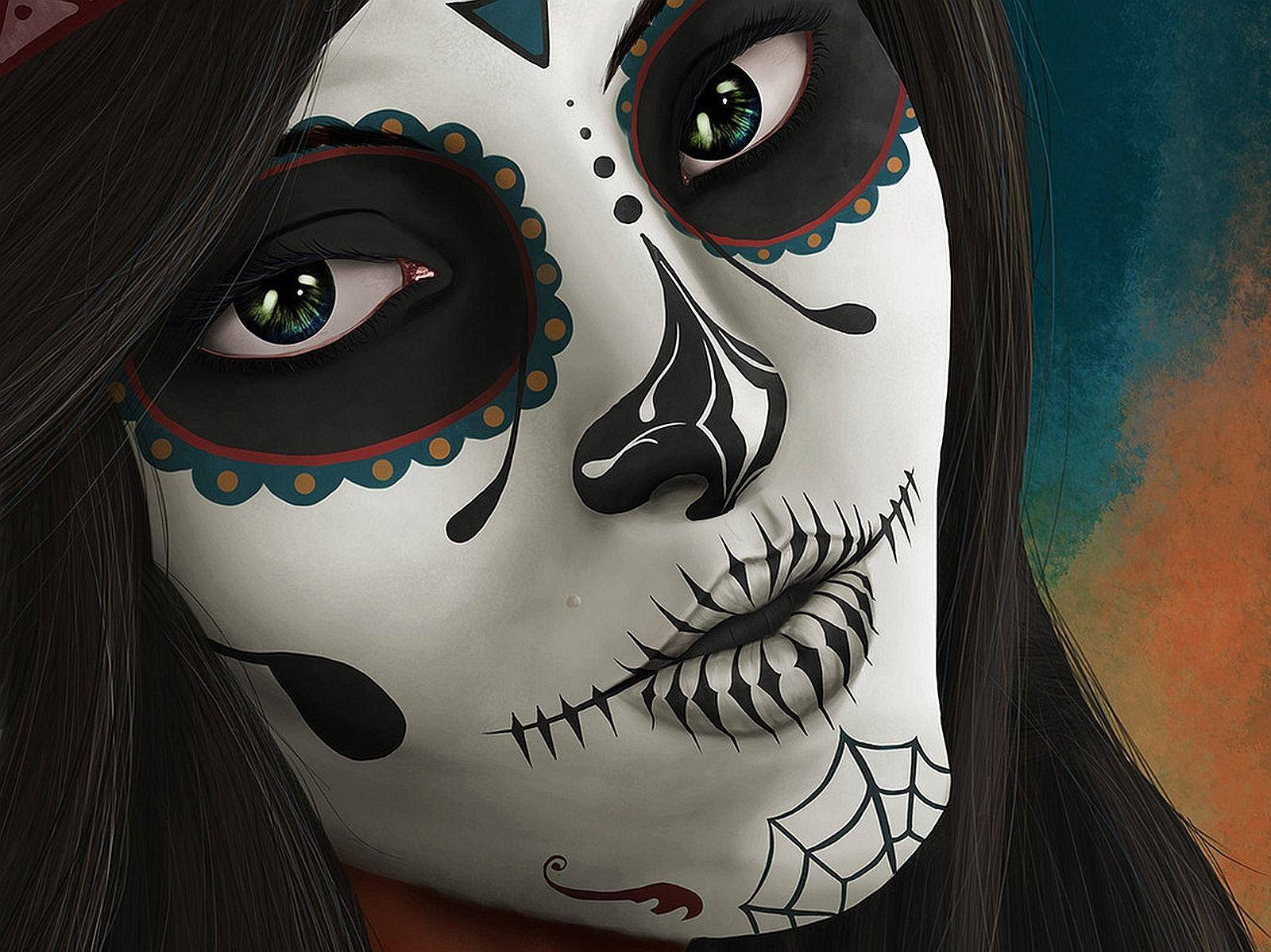 Chola Sugar Skulls Detailed Background