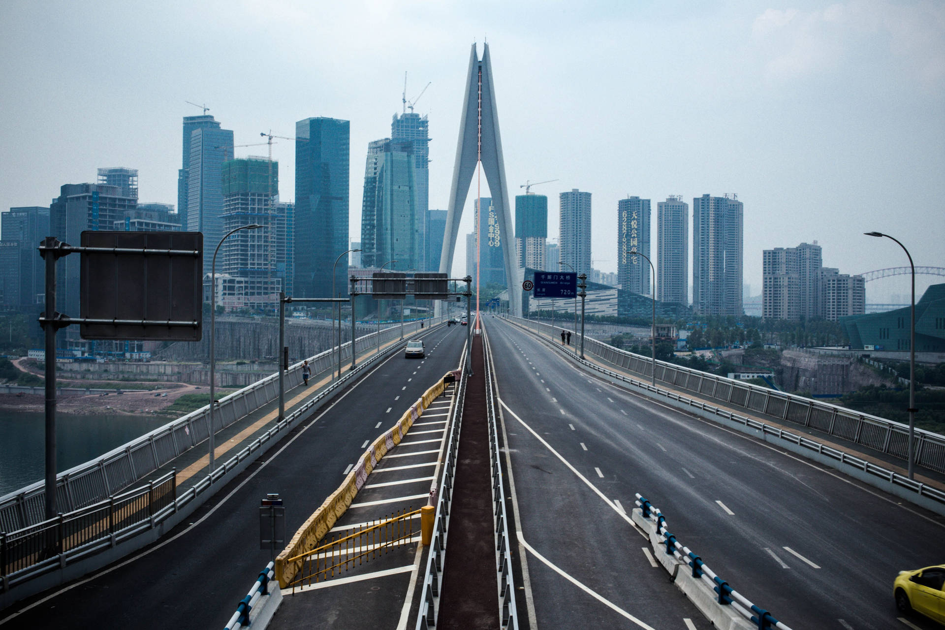 Chongqing China Highway Bridge Background