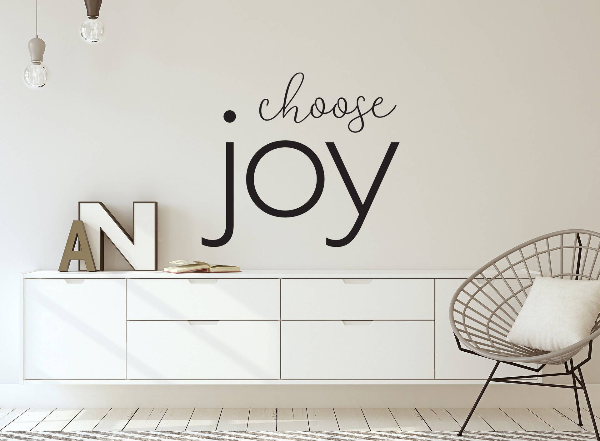 Choose Joy Mural Background