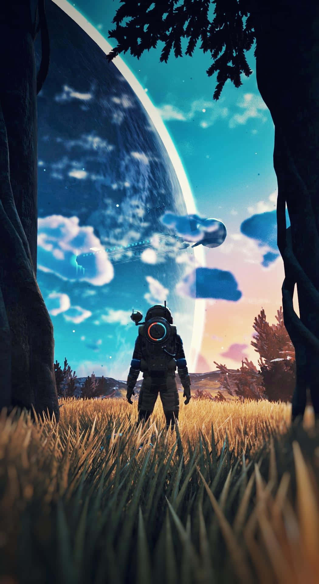 Choose The Path Less Traveled In No Man's Sky Background