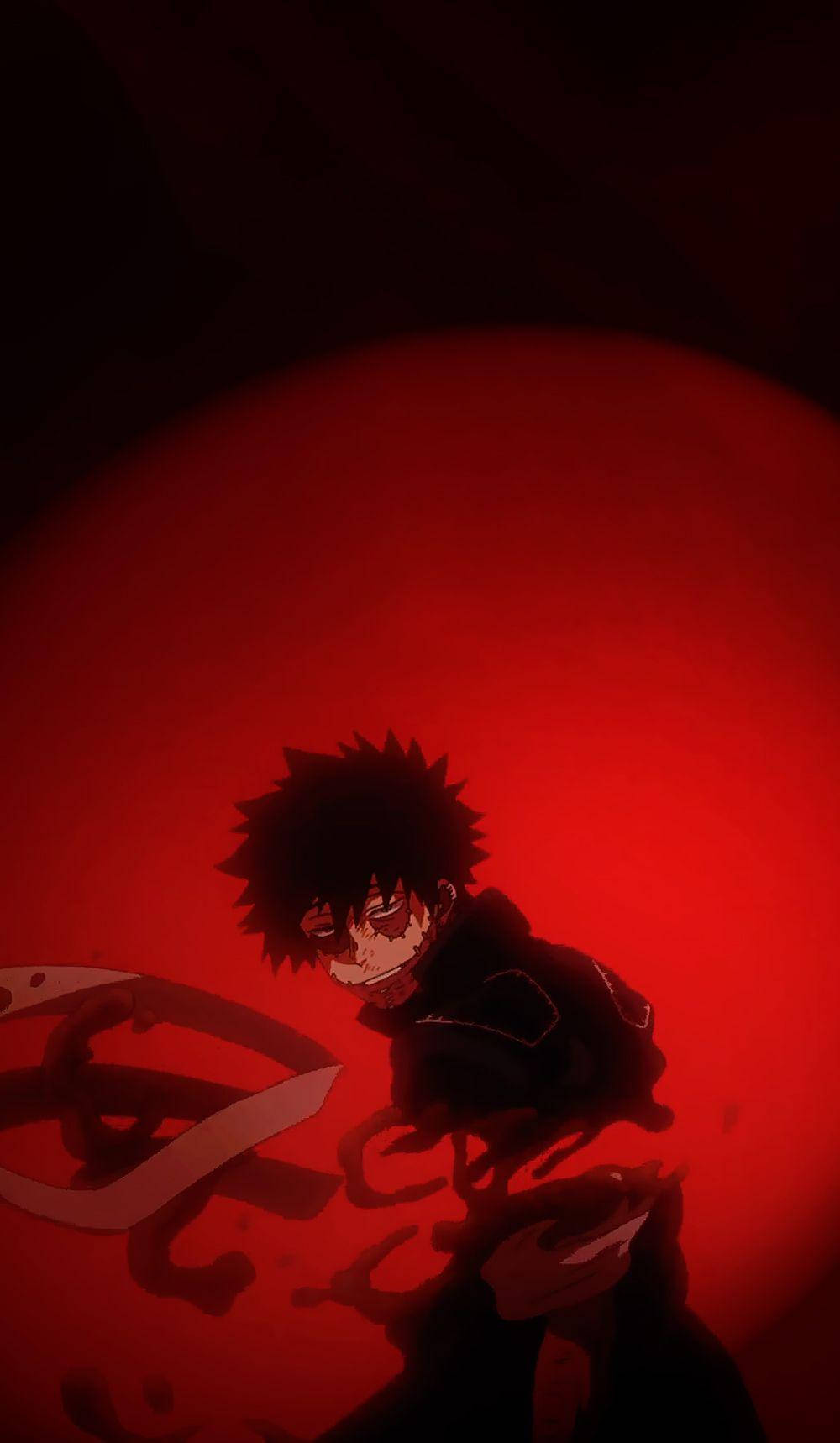 Chopped Dabi Red Grotesque Aesthetic Background