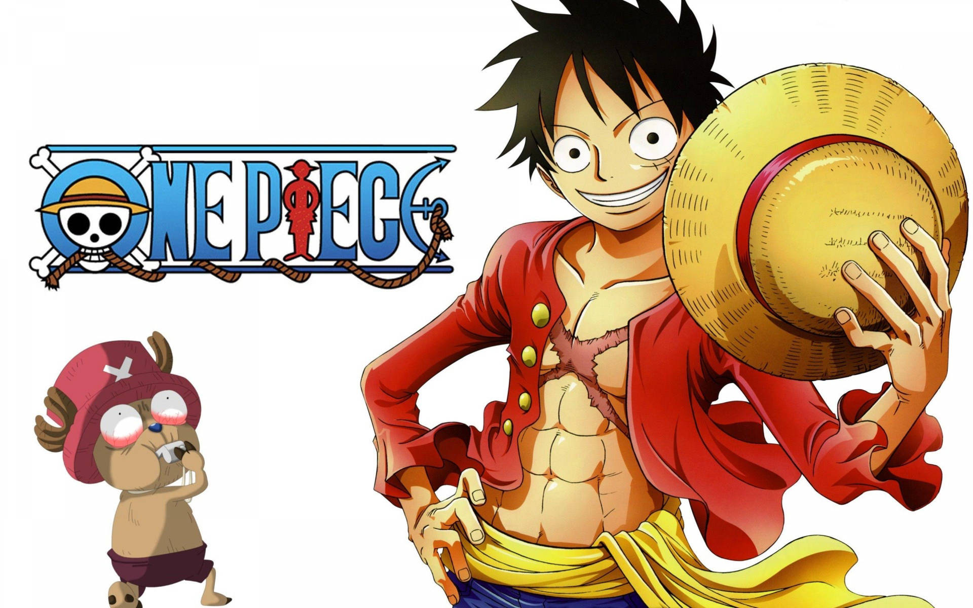 Chopper And Luffy Funny Poster Background