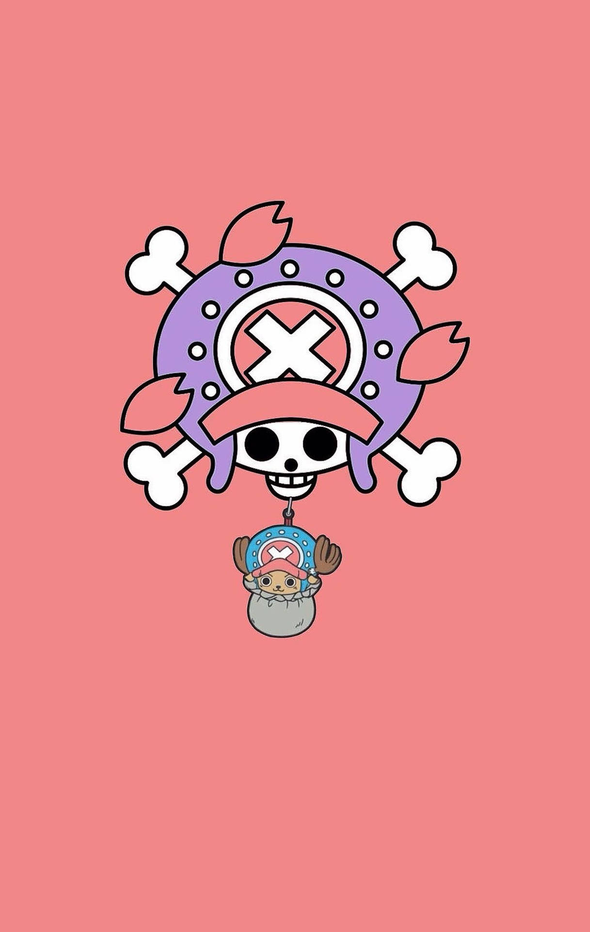 Chopper And Skull One Piece Iphone Background