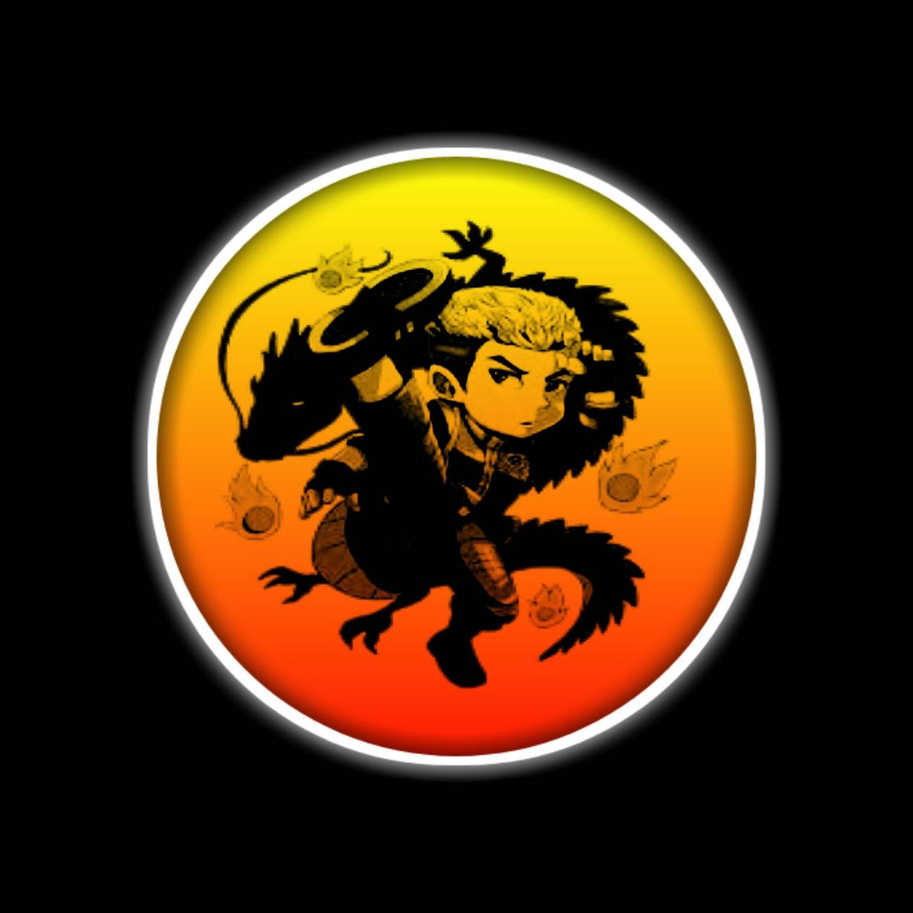 Chou Ml Chibi Dragon Orange Icon