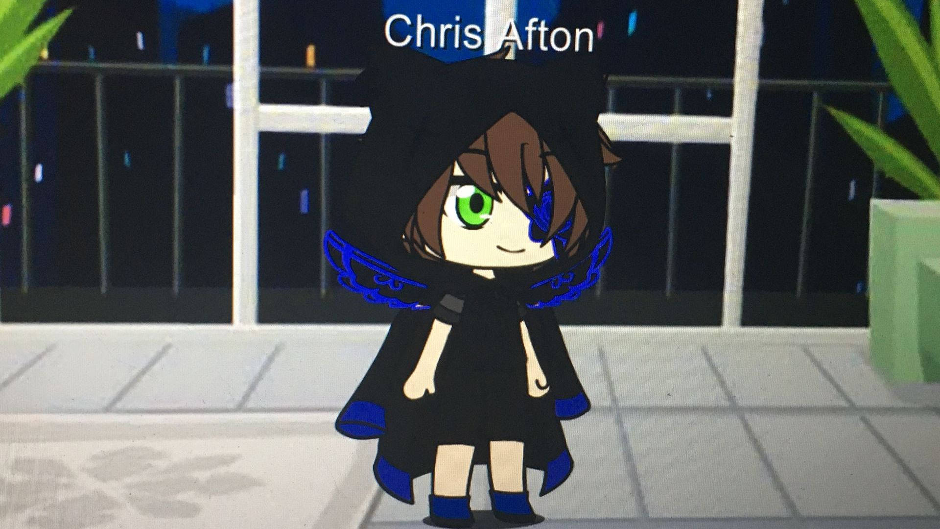 Chris Afton Wearing Coat Background